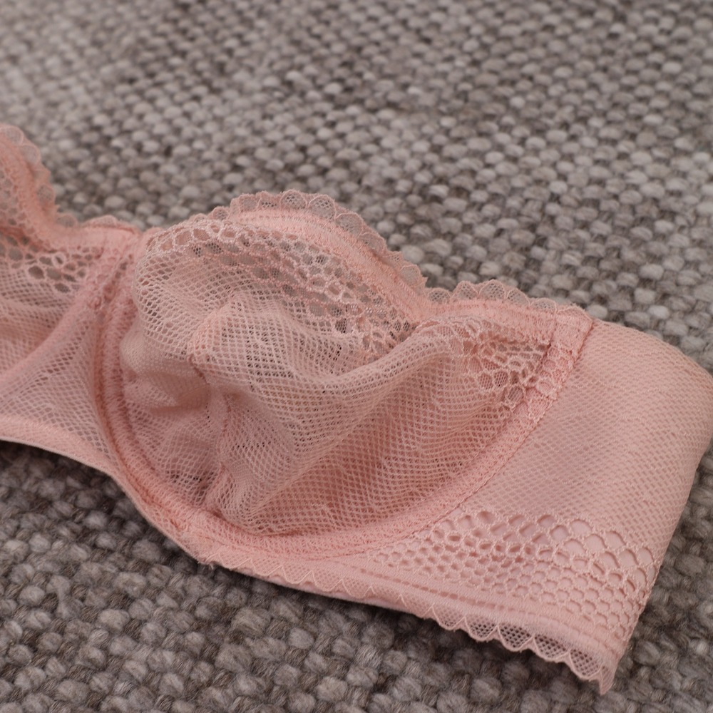 Victoria's Secret Multi-Way Bra Womens 32C Pink Excellent Unlined Lace Underwire